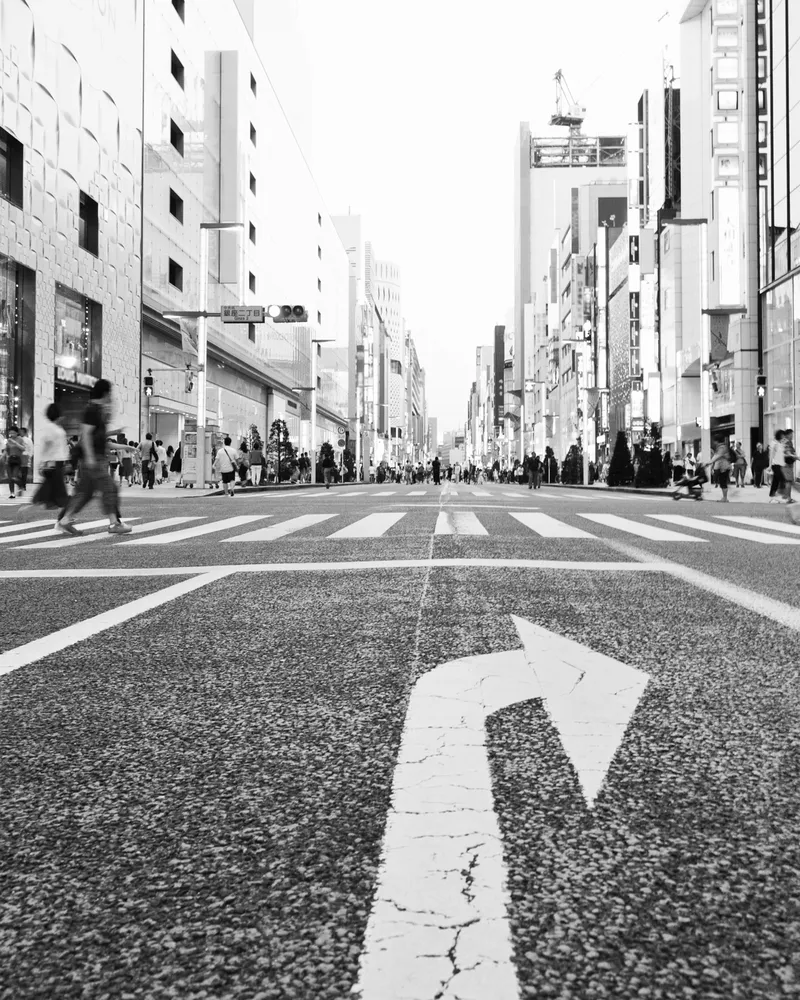 銀座の通り